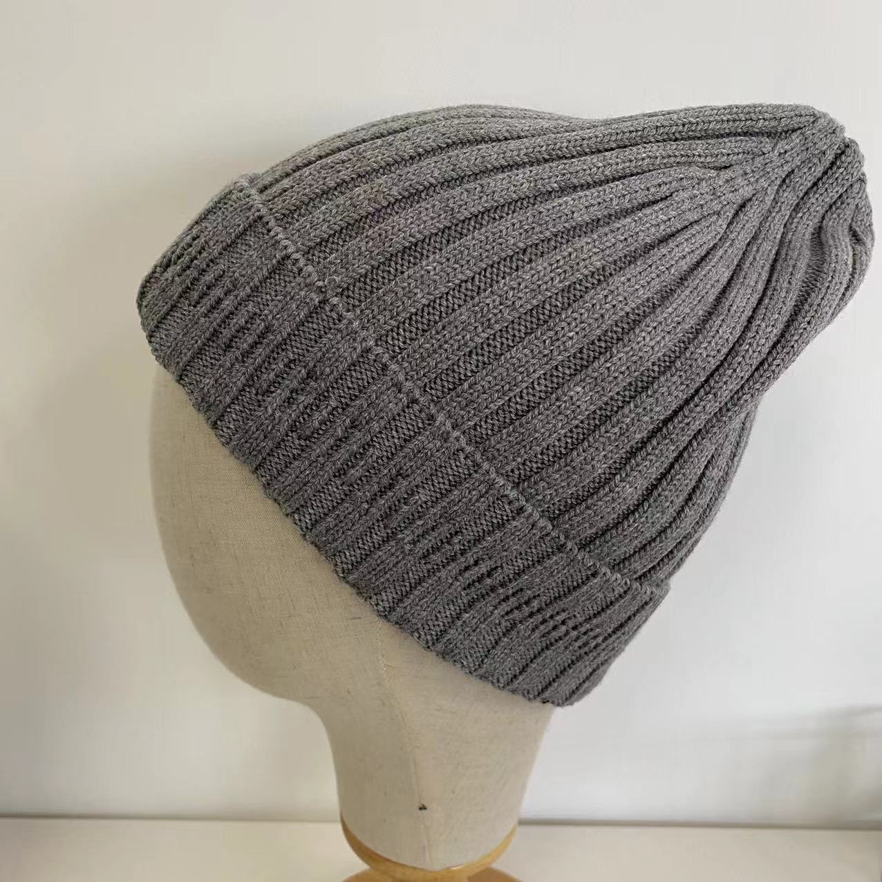 Recycle polyester rib beanie