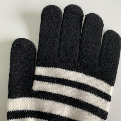 Knited Stripe Gloves