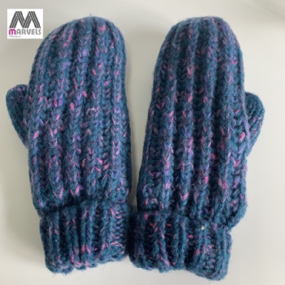 Space dye color mitten