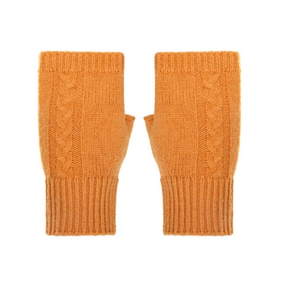 Ins Style Cable Knit Fingerless Gloves