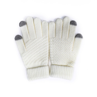 Finger Touch Screen Cable Knit Gloves