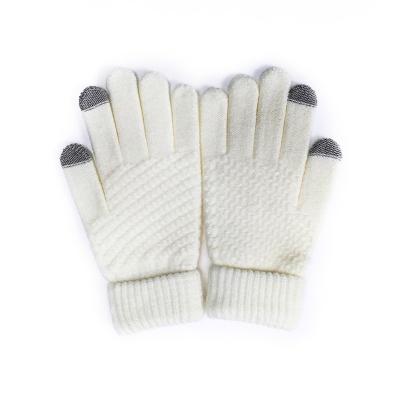 Finger Touch Screen Cable Knit Gloves