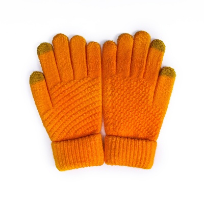 Finger Touch Screen Cable Knit Gloves