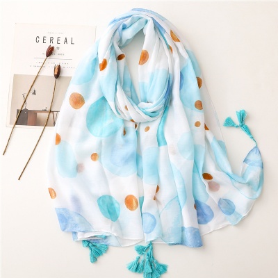 Summer bubble travel sunscreen silk scarf