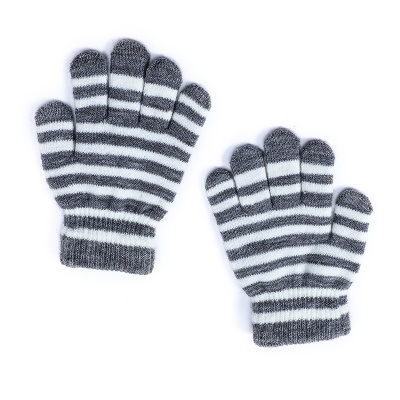 Children's Stripe Five Finger Gloves