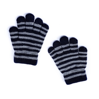 Children's Stripe Five Finger Gloves