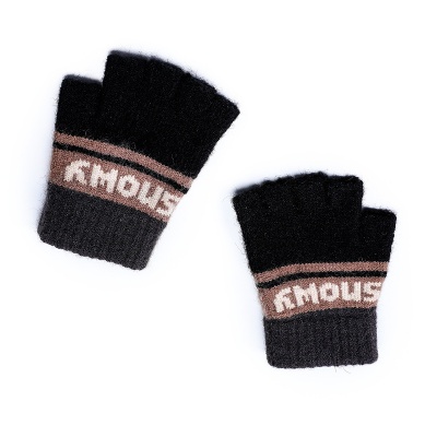 Children's Half Finger Writing Warm Gloves