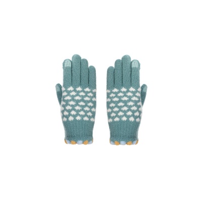 Touch Screen Heart Jacquard Gloves