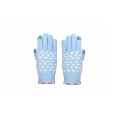 Touch Screen Heart Jacquard Gloves