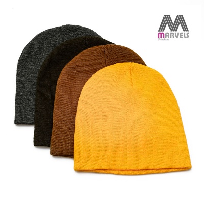 solid customized color beanie