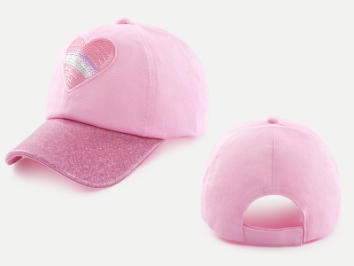 Children sequin pattern shining cap
