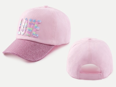 Children sequin pattern shining cap