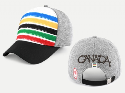 Colorful stripe printing Cap