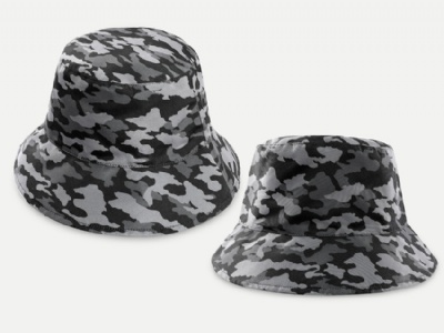 Camouflage bucked hat