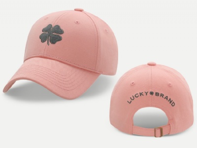 Four-leaf clover logo cap