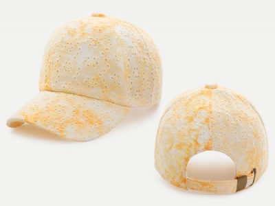 Cutout fabric baseball cap