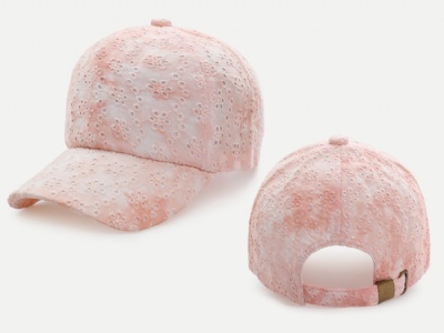 Cutout fabric baseball cap