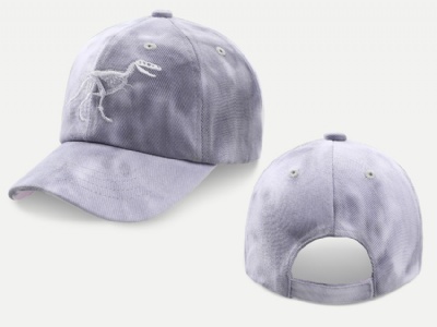 Dinosaur Embroidered Tie Dye Cap