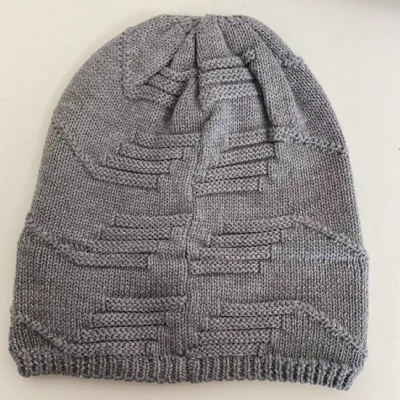 Recycle polyester solid beanie