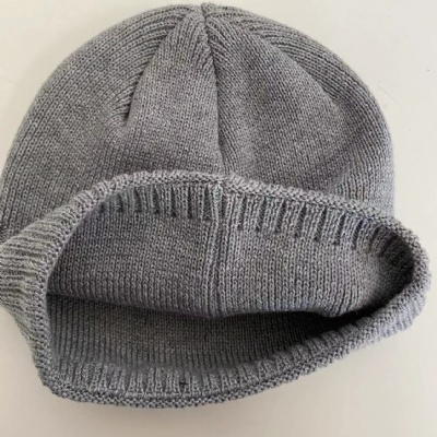 Recycle polyester double layer beanie