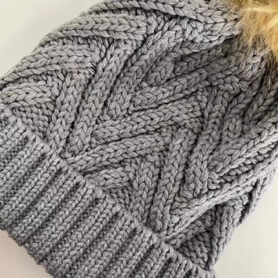 Recycle polyester pompom beanie