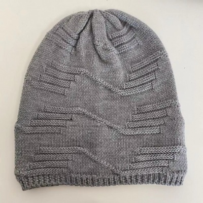 Recycle polyester solid beanie