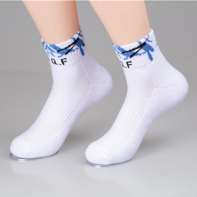 Jacquard lace short socks