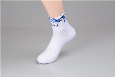 Jacquard lace short socks