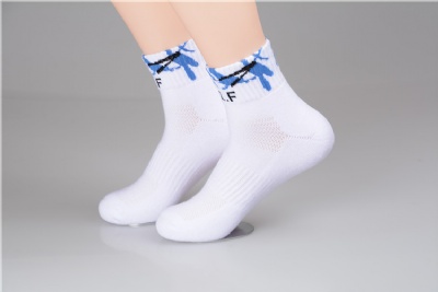Jacquard lace short socks