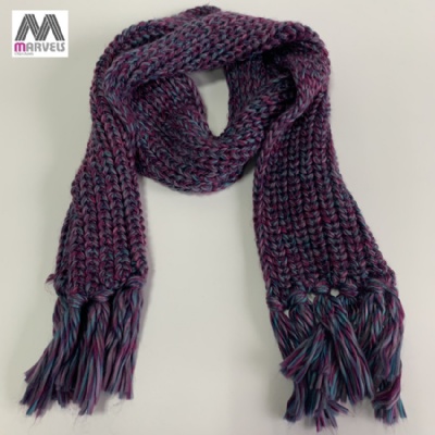 Twisted Yarn Knitted Scarf