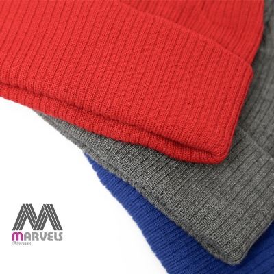 Unisex rib acrylic beanie