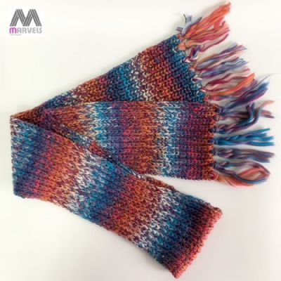Twisted Yarn Kinted Sequin Scarf