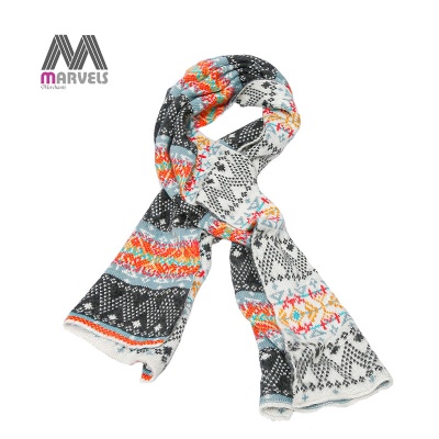 Colorful knitted Acrylic Scarf