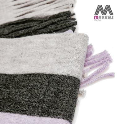 Colorful stripe Acrylic Scarf