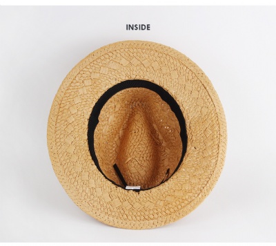 Fashion British Couples Summer Travel Straw Hat
