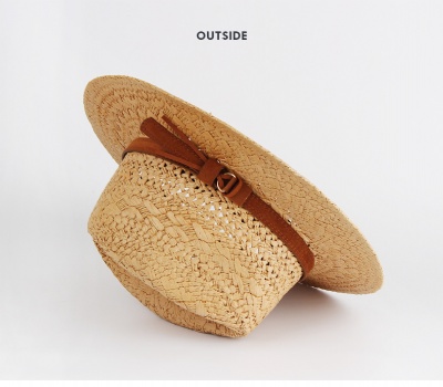 Fashion British Couples Summer Travel Straw Hat