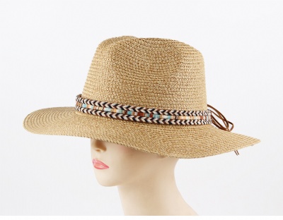 New Korean Version Men and Women Couple Beach Straw Hat