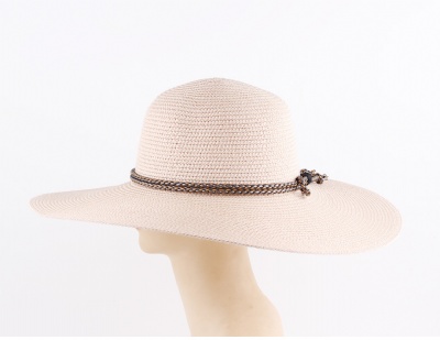 Summer Women′s Fashion Big-Brimmed Travel Sunscreen Straw Hat