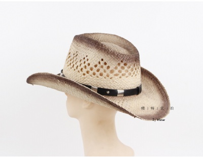 Couples Casual Denim European and American Style Hand Braided Straw Hat