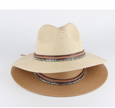 Men′s and Women′s Sunshade Sun Hats Travel Straw Hat