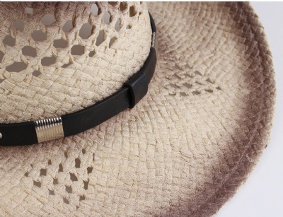 Couples Casual Denim European and American Style Hand Braided Straw Hat