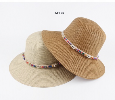 Spring and summer new hats outdoor fisherman hat travel shade straw hat