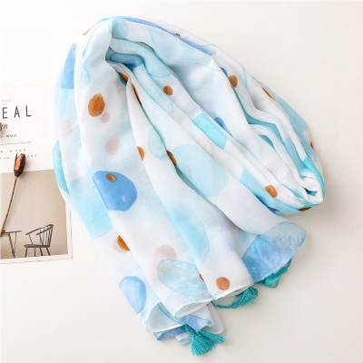 Summer bubble travel sunscreen silk scarf