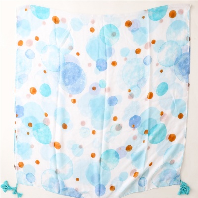 Summer bubble travel sunscreen silk scarf