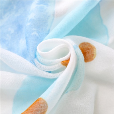 Summer bubble travel sunscreen silk scarf