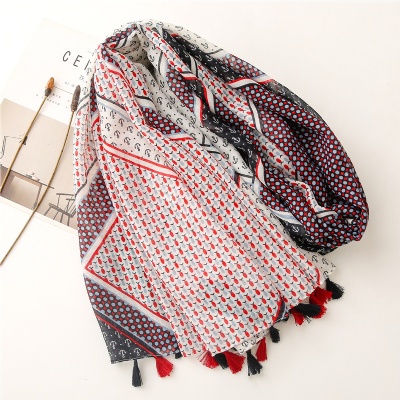Export Original Single Linen Monochrome Scarf