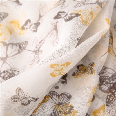 Spring and summer Korean version butterfly holiday big beach Scarf