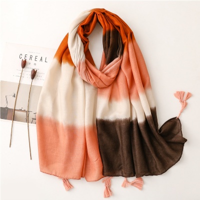 Spring and summer Korean version butterfly holiday big beach Scarf