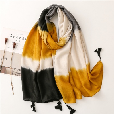 Spring and summer Korean version butterfly holiday big beach Scarf