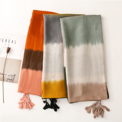 Spring and summer Korean version butterfly holiday big beach Scarf
